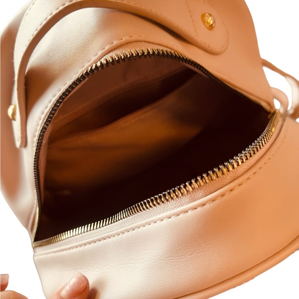 Chevron Pattern Blush Small Backpack - image 5